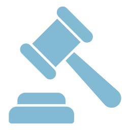 Icono mazo de juez – derecho civil